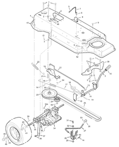Part Location Diagram of 92815E510 Briggs and Stratton Frame Assembly